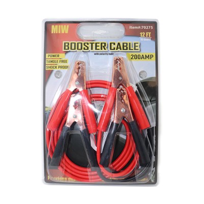 BOOSTER CABLE 12FT BLISTER CARD 1CT