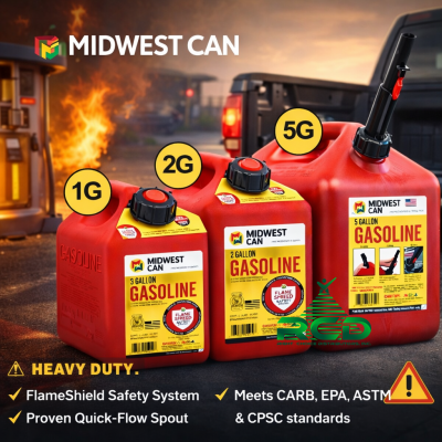 MIDWEST CAN GAS CANS ***ONLY PICK-UP, NO SHIPPING***