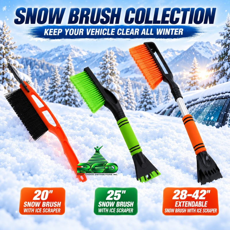 ZIQ SNOW BRUSH ASST. COLORS