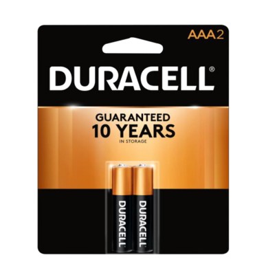 DURACELL BATTERIES AAA2 PACK 12CT/PACK