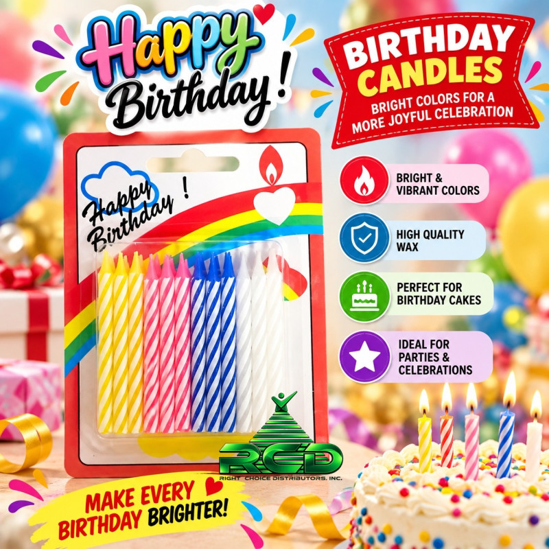 BIRTHDAY CANDLES 1CT