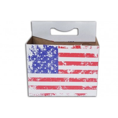 6 PACK BOTTLE HOLDER USA FLAG ***ONLY PICK-UP, NO SHIPPING***