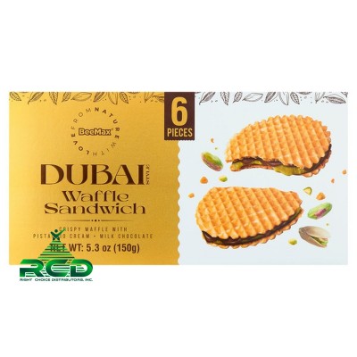 BEEMAX DUBAI CHOCOLATE 5.6oz WAFFLE SANDWICH - 6CT/ PACK