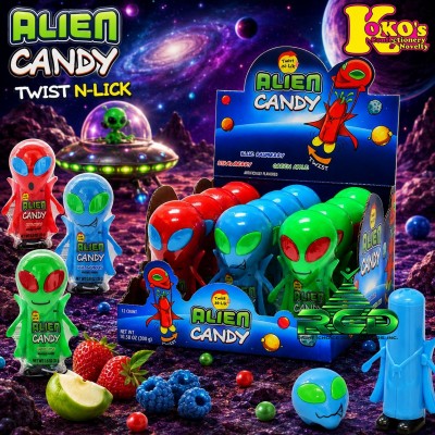 KOKO'S ALIEN CANDY TWIST-N-LIK 12CT/ DISPLAY