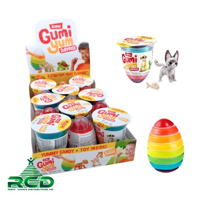 GUMI YUM SURPRISE WILDLIFE SERIES 15CT/ DISPLAY