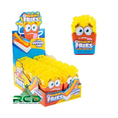 KOKO'S GUMMY FRIES CANDY DIP-N-LIK - 12CT/ DISPLAY