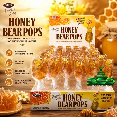 HONEY BEAR POPS 48CT