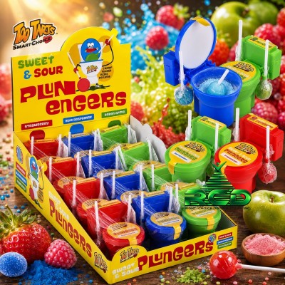 TOO TARTS PLUNGERS SWEET & SOUR - 12CT/ DISPLAY