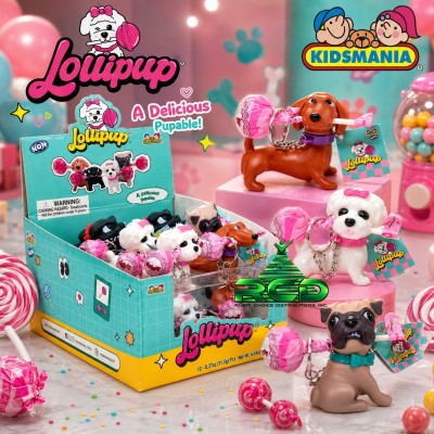 KIDSMANIA LOLLIPUP CANDY & TOY - 12CT/ DISPLAY