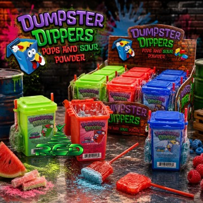 ALBERTS DUMPSTER DIPPERS - 12CT/ DISPLAY