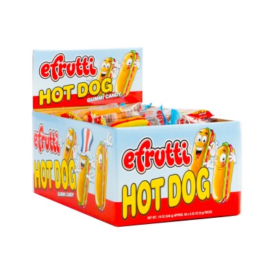 EFRUTTI HOT DOG CANDY 60CT/PACK