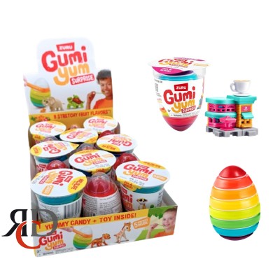 GUMI YUM SURPRISE MINI CITY PINK SERIES 15CT/ DISPLAY