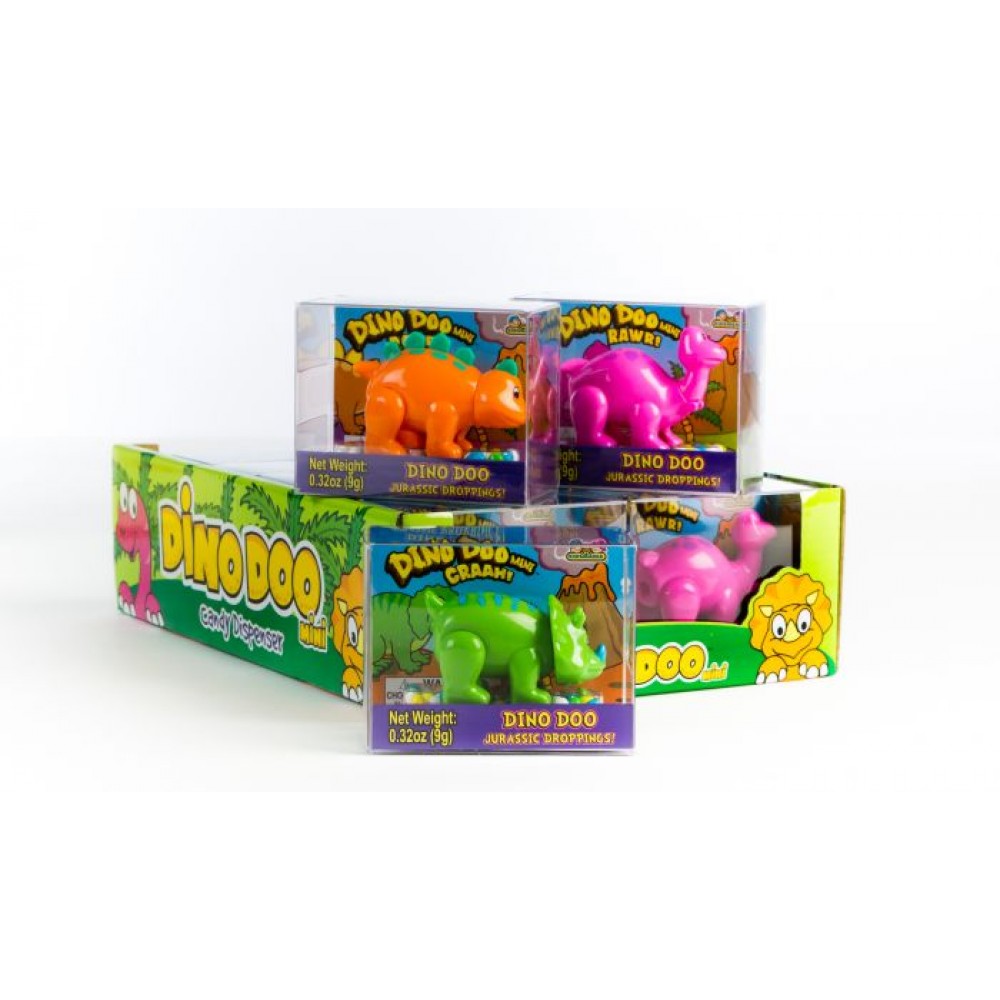 KIDSMANIA DINO DOO MINI CANDY DISPENSER 12CT/PACK