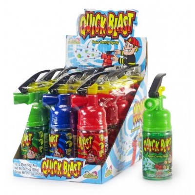 KIDS MANIA QUICK BLAST SOUR CANDY SPRAY 12CT/PACK