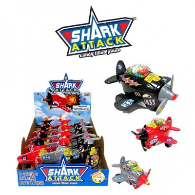 KIDS MANIA SHARK ATTACK CANDY FILLED PLANE 12CT/PACK