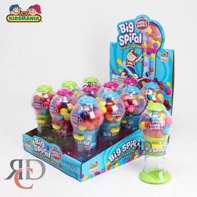 KIDSMANIA DUBBLE BUBBLE BIG SPIRAL 12CT/ DISPLAY