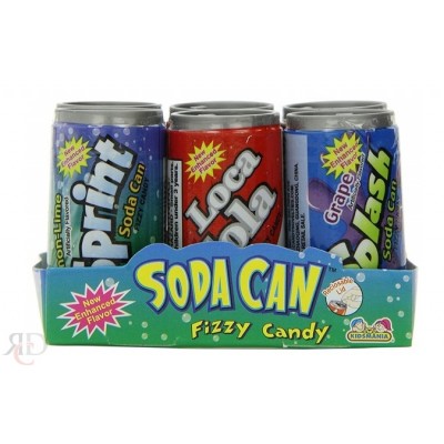 KIDSMANIA SODA CAN FIZZY CANDY 12CT/PACK