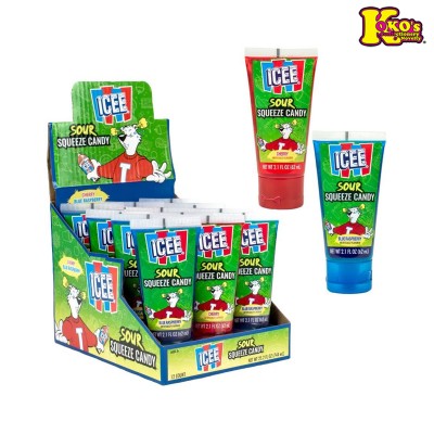KOKO'S ICEE SQUEEZE SOUR CANDY 12CT/DISPLAY