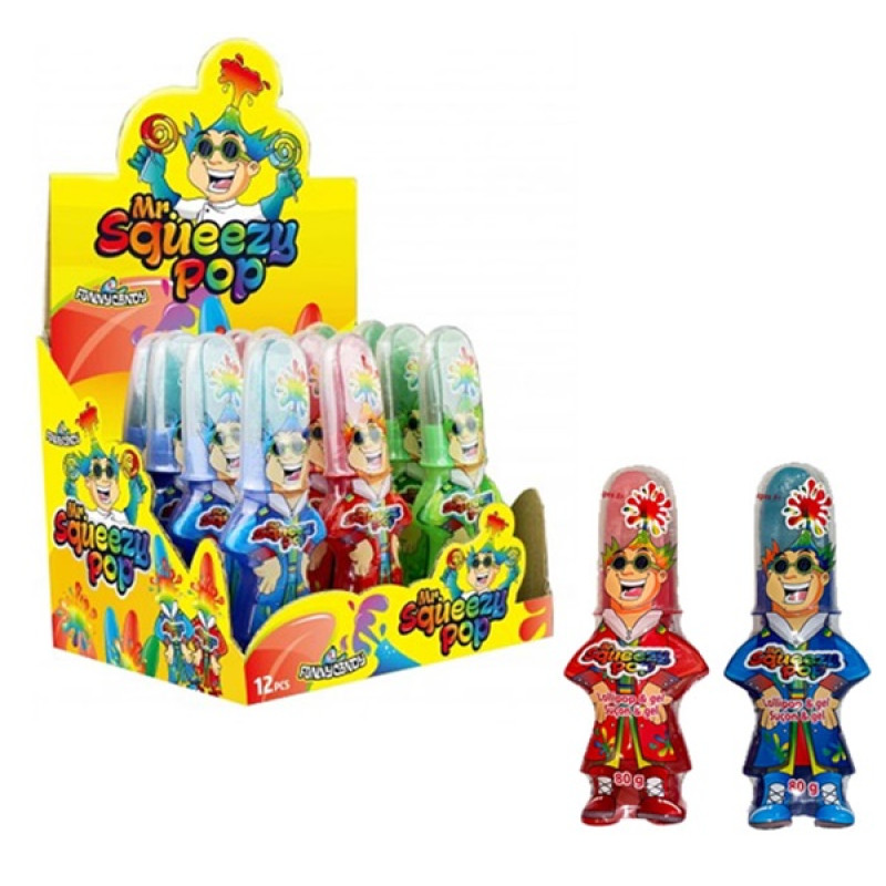 KOKO'S MR. SQUEEZY POP LOLLIPOP 12CT/ DISPLAY
