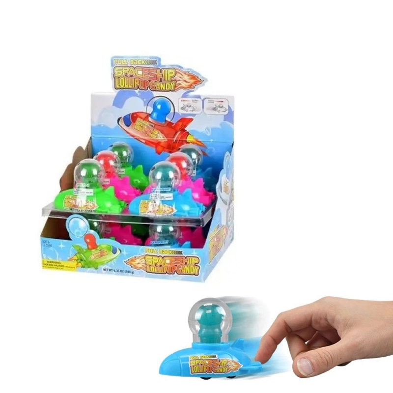 KOKO'S SPACESHIP LOLLIPOP CANDY 12CT/ DISPLAY