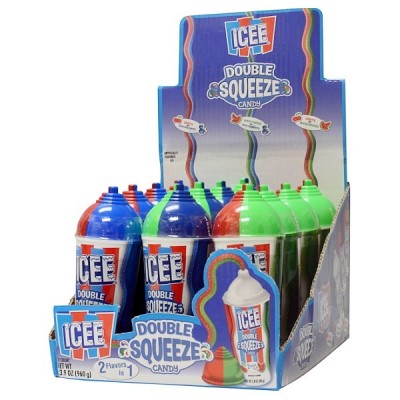 NOVELTY ICEE DOUBLE SQUEEZE CANDY 12CT/PACK