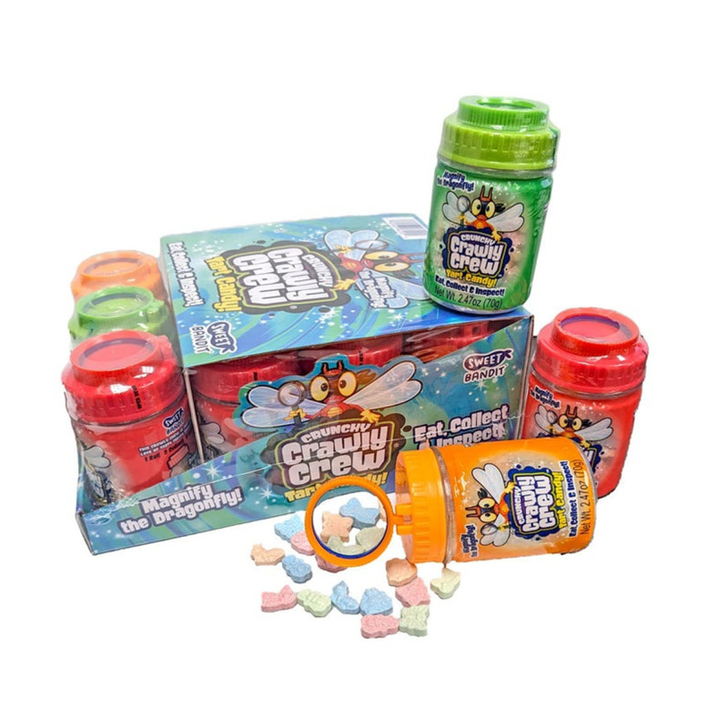 SWEET BANDIT CRAWLY CREW CRUNCHY CANDY 12ct/ DISPLAY