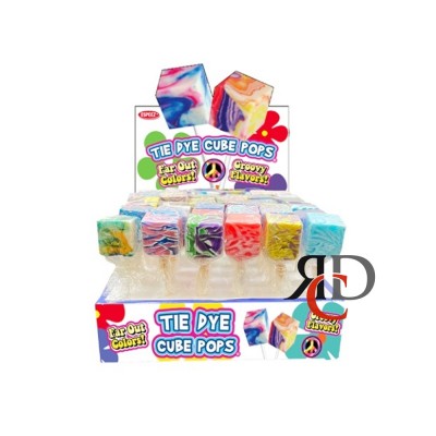 TIE DYE CUBE POPS 48CT/ DISPLAY