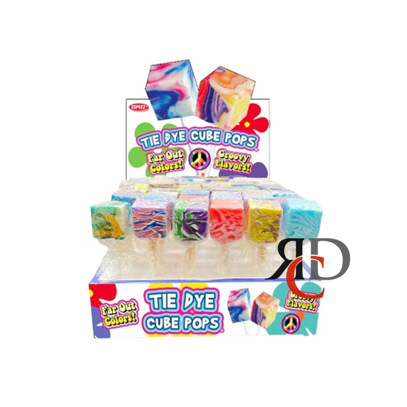 ESPEEZ TIE DYE CUBE POPS 48CT/ DISPLAY