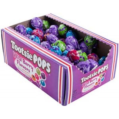 TOOTSIE BLOW POPS WILD BERRY .25 CANDY 100CT/PACK