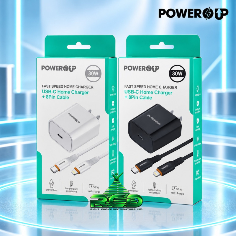 POWER UP HOME CHARGER USB-C TO 8PIN