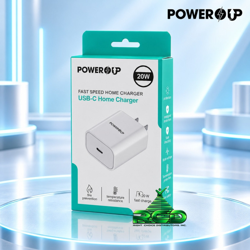POWER UP HOME CHARGER USB-C 1CT