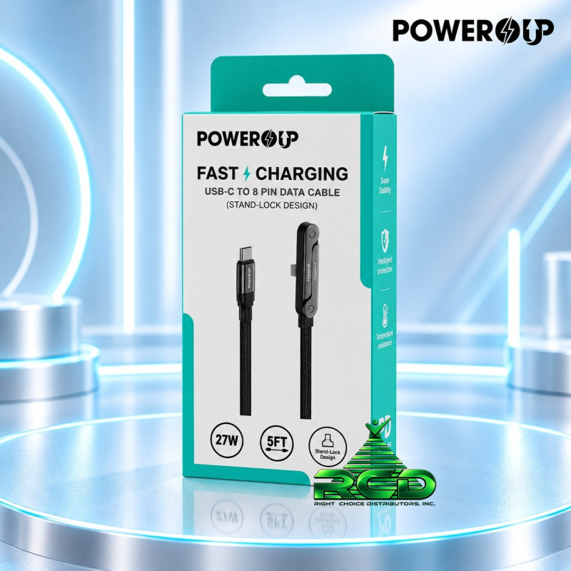 POWER UP STAND LOCK DESIGN USB-C TO 8PIN CELLA16