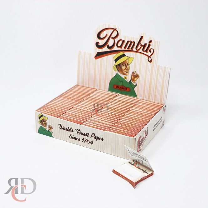  100pc Display - Bambu Classic Regular Rolling Papers : Health &  Household