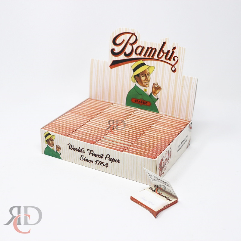 BAMBU CIGARETTE PAPER REGULAR 100CT/ DISPLAY