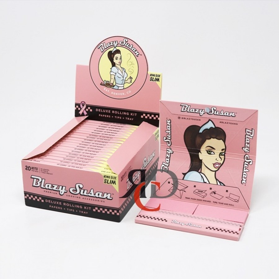 King Papers, Filters & Tray Blazy Susan Deluxe Rolling Kit 