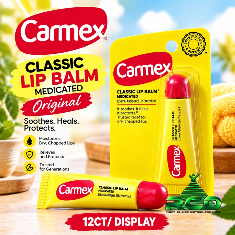 CARMEX LIP BALM  0.35OZ 12CT/PACK