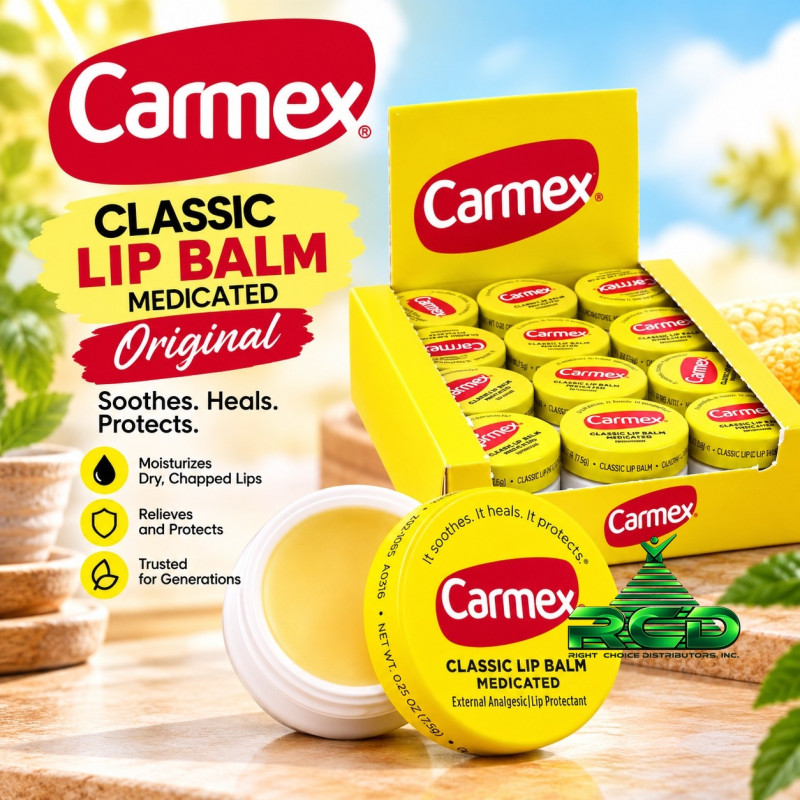 CARMEX ORIGINAL JAR .25 OZ LIP BALM 12CT/PACK