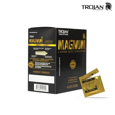 TROJAN MAGNUM LUBRICANT CONDOMS LOOSE BOX 48CT/PACK