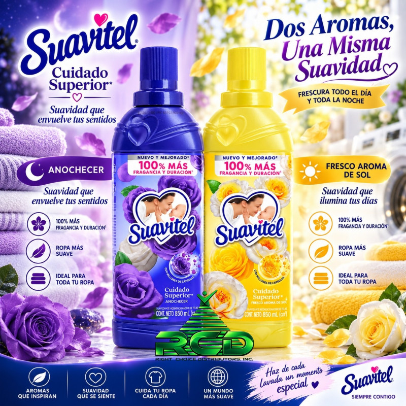 SUAVITEL FABRIC SOFTENER 800ML 1CT