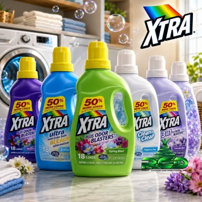 XTRA 22OZ ULTRA LAUNDRY LIQUID W/ BLEACH 1CT