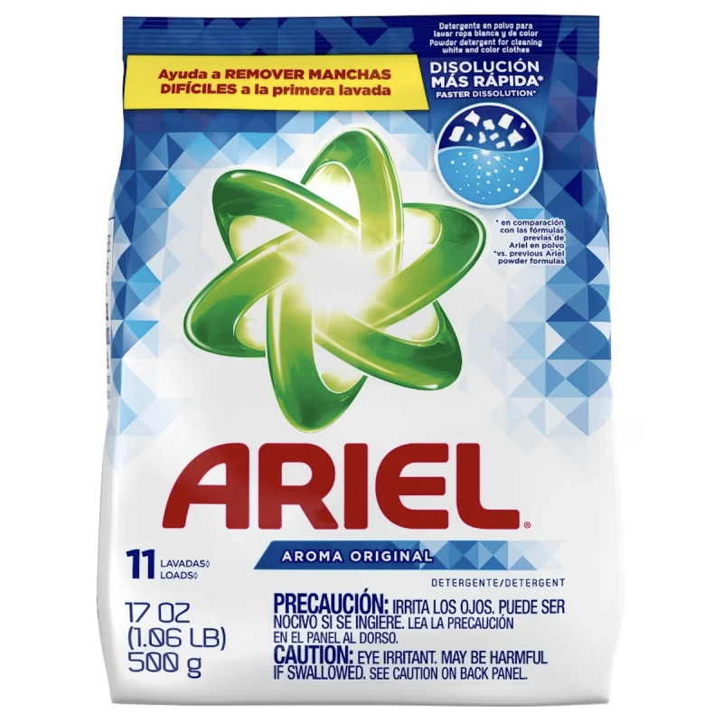 ARIEL POWER DETERGENT POWDER 500G 2X POWER 1CT