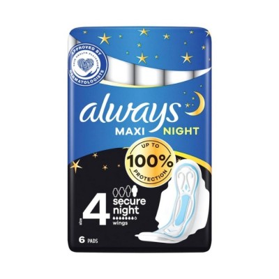 ALWAYS MAXI NIGHT SIZE-4 - 6CT/ PACK