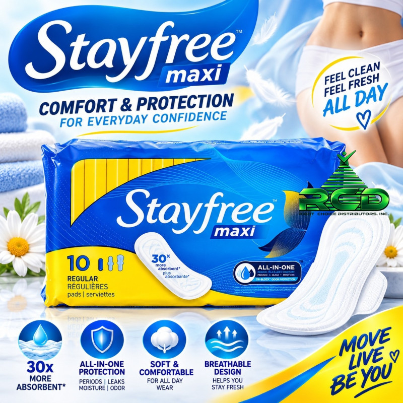 STAYFREE REGULAR PADS (PACK OF 10)