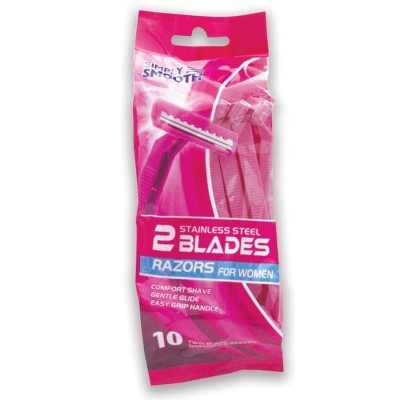 SIMPLY SMOOTH RAZORS FOR WOMEN 10PK TWIN BLADE
