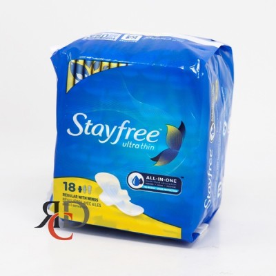 STAYFREE ULTRA THIN REGULAR WITH WINGS18 PADS