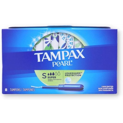 TAMPAX PEARL SUPER 8's  1CT