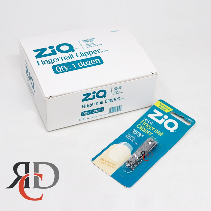 ZIQ FINGERNAIL CLIPPER BLISTER PACK 12CT/ DISPLAY