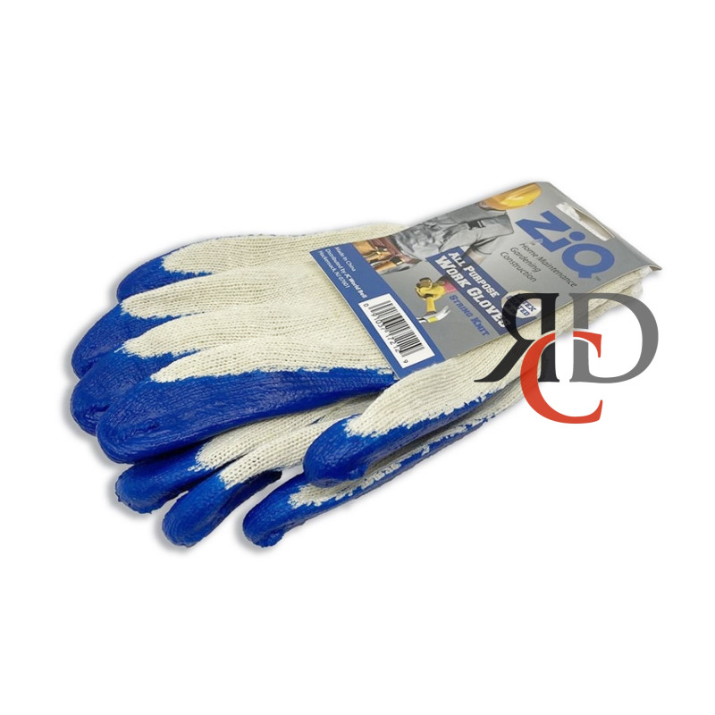 ZIQ WORK GLOVES BLUE COATED 12CT/ PACK