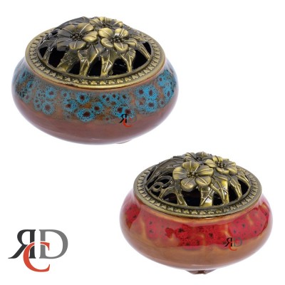 INCENSE CONE HOLDER 3inch CERAMIC  1CT