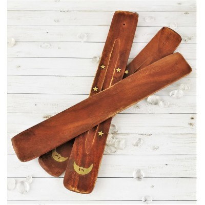 WOODEN INCENSE HOLDER FLAT